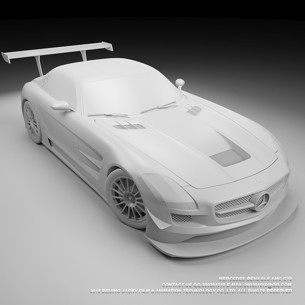 汽车3D建模与效果图渲染图1