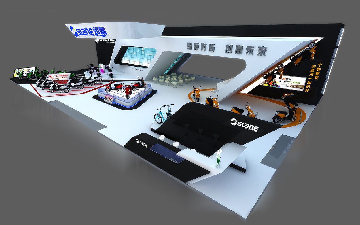 新蕾--2014年天津自行车博览会设计制作方案图2
