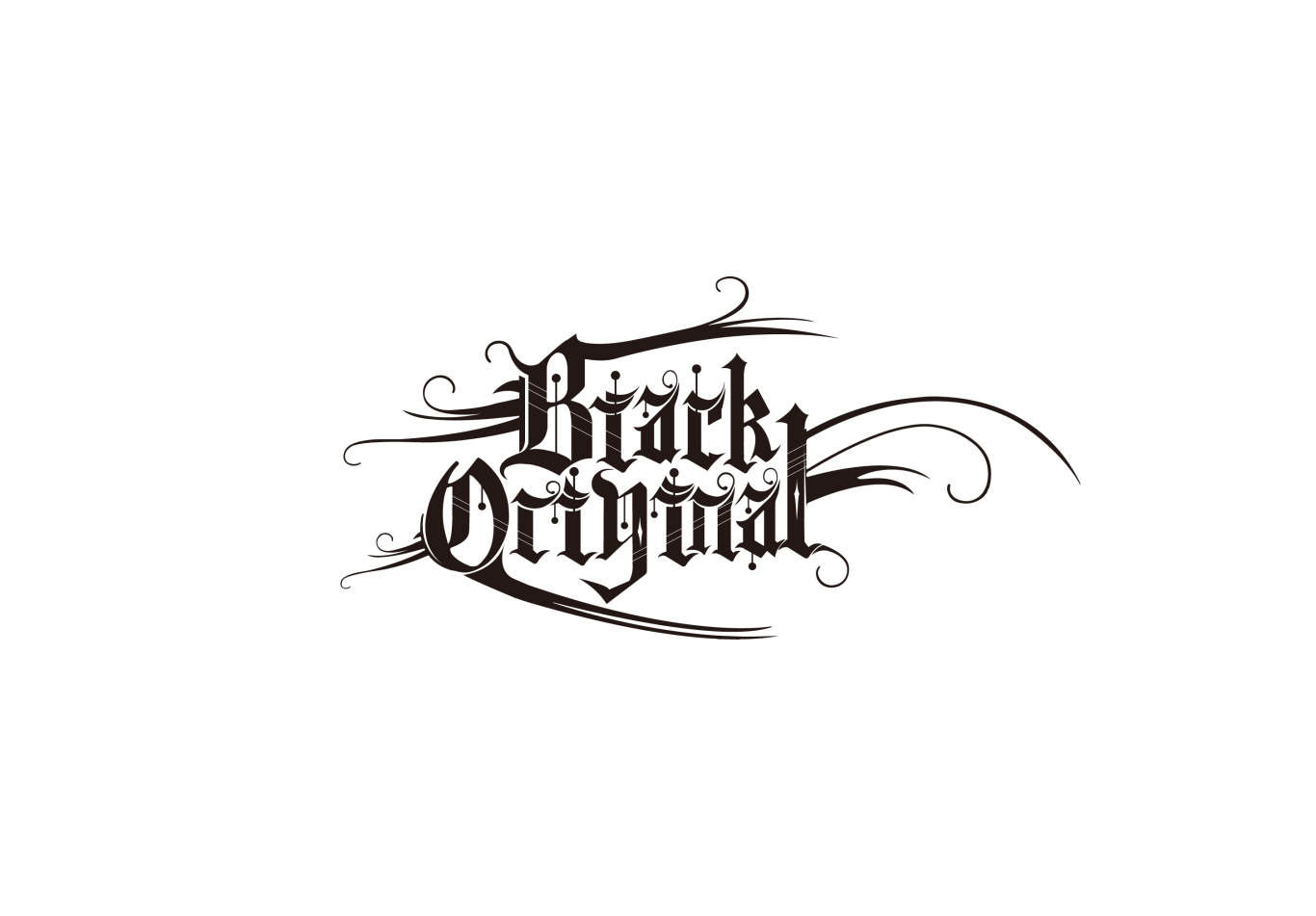 BLACK ORIGINAL字体设计图4