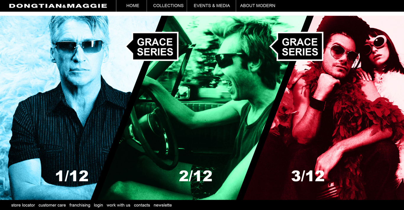 摇滚风格眼镜品牌网站设计图6