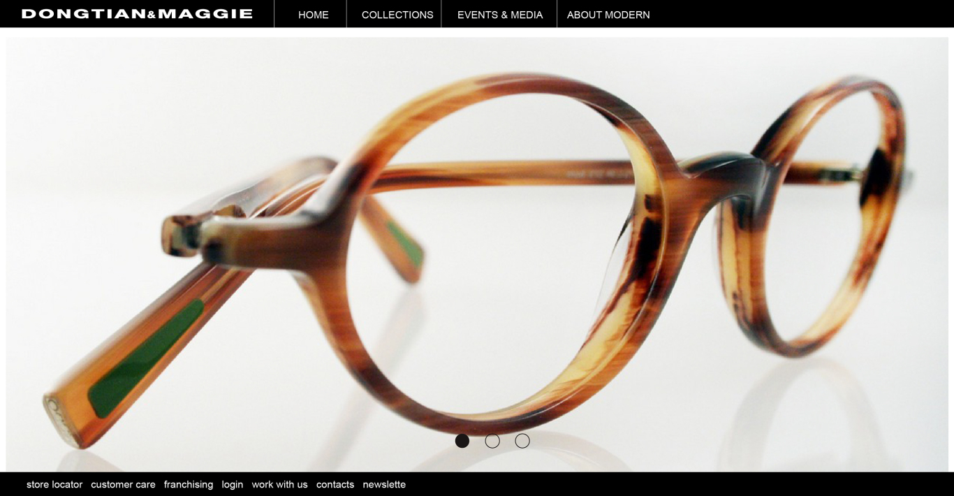 摇滚风格眼镜品牌网站设计图8