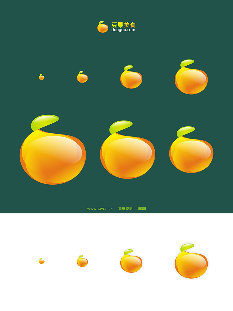 豆果美食Logo設計圖2