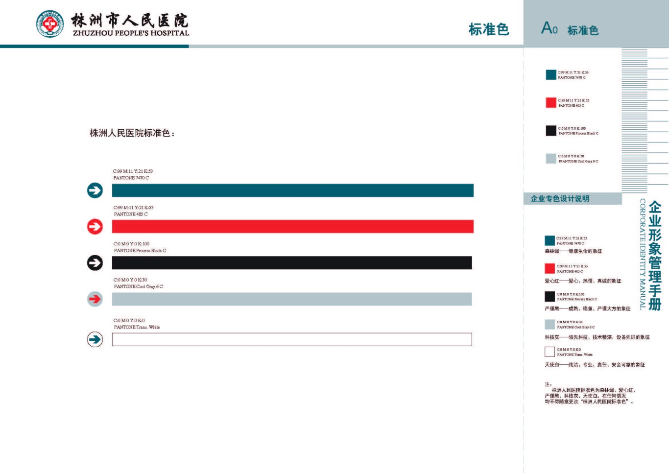 株洲市人民医院vis手册设计项目图3