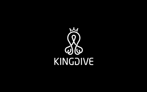 KINGDIVE静潜潜水行业平台LogoVIS设计