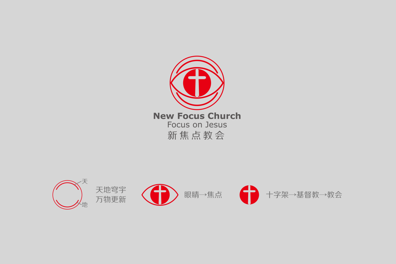 新焦点教会标志设计图0