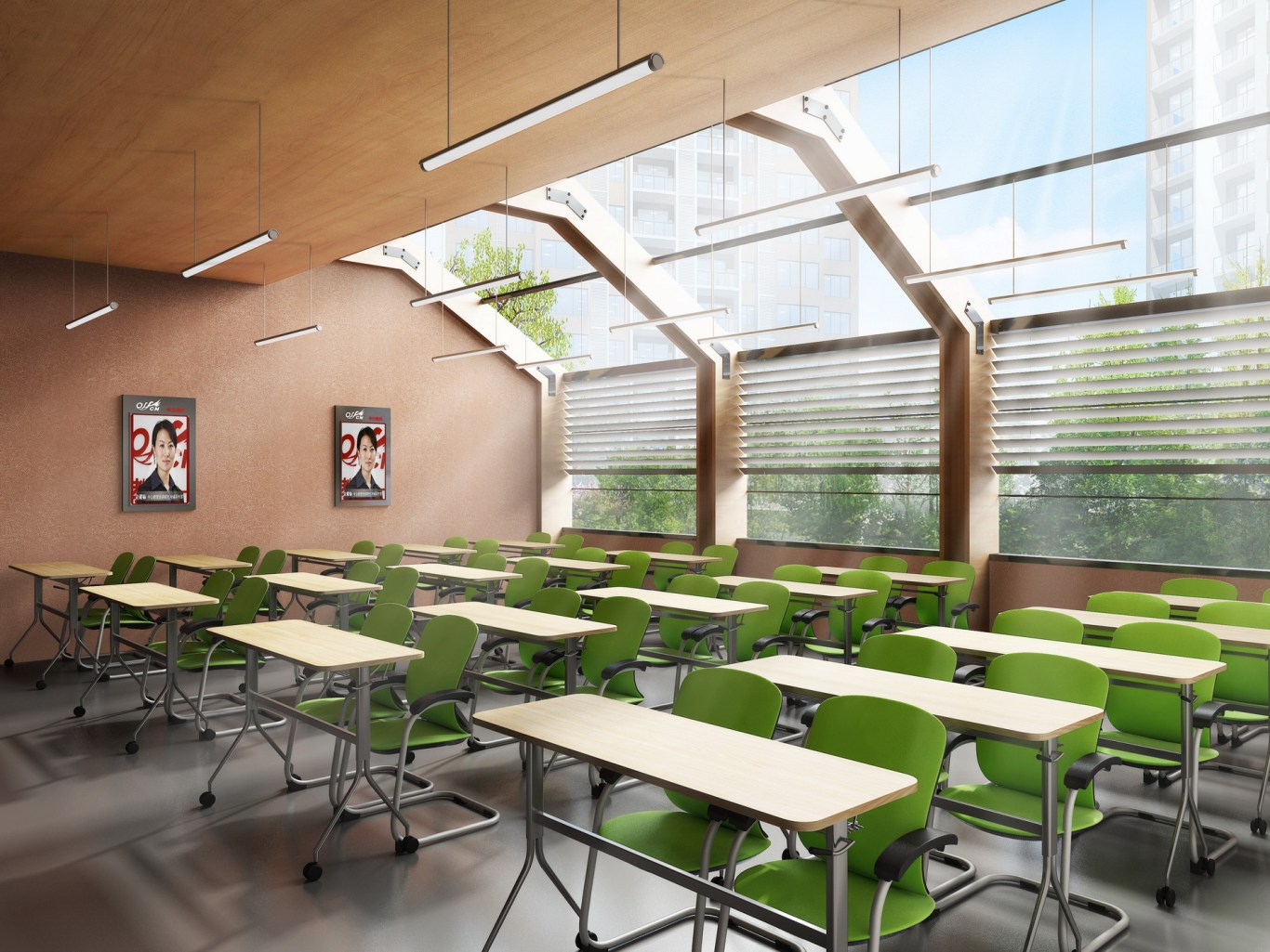 中公教育東北片區總部基地外觀改造設計、室內設計、機電配合設計圖2