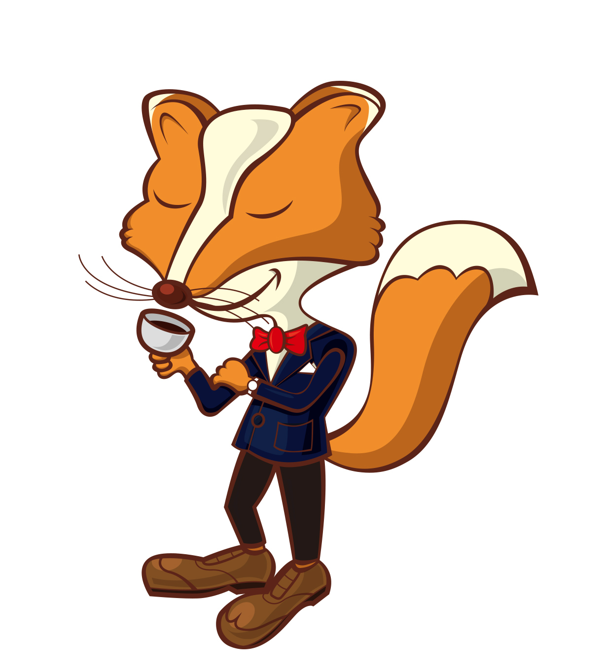 Mr.Fox 咖啡馆卡通形象图0