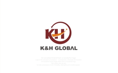 K&H GLOBAL 标志设计