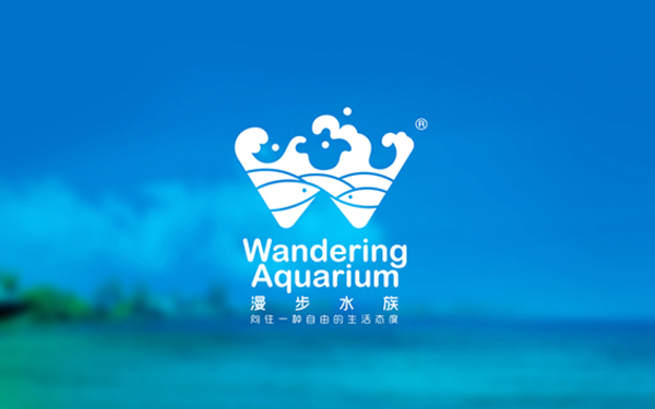 北京漫步水族logo设计