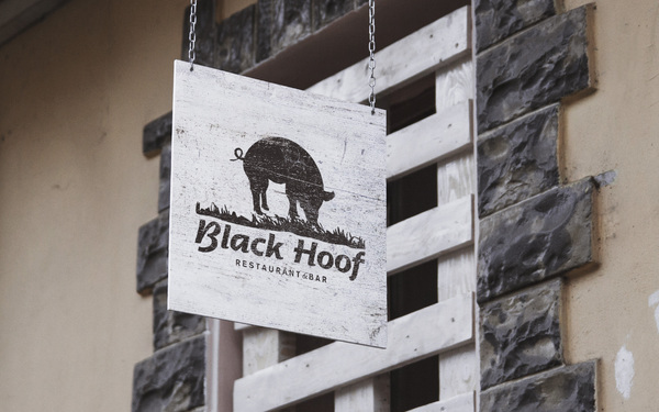 BlackHoof餐厅Logo设计