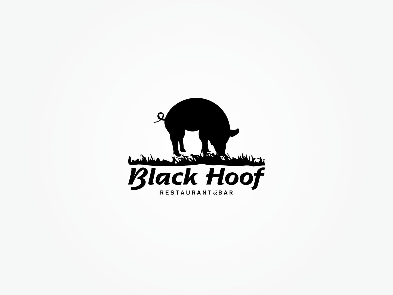 BlackHoof餐厅Logo设计图1
