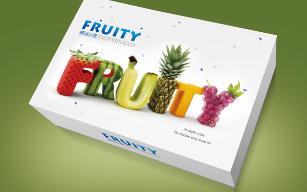 fruity品牌的水果包裝設計
