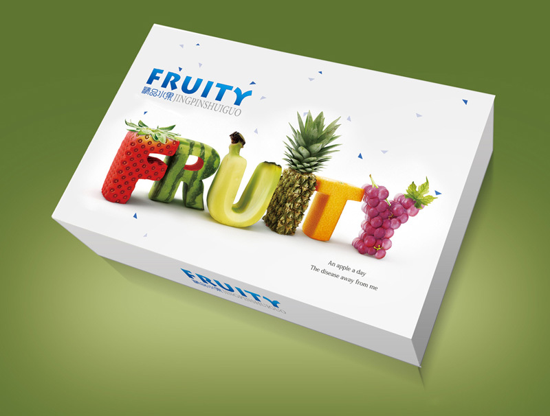 fruity品牌的水果包裝設計圖1
