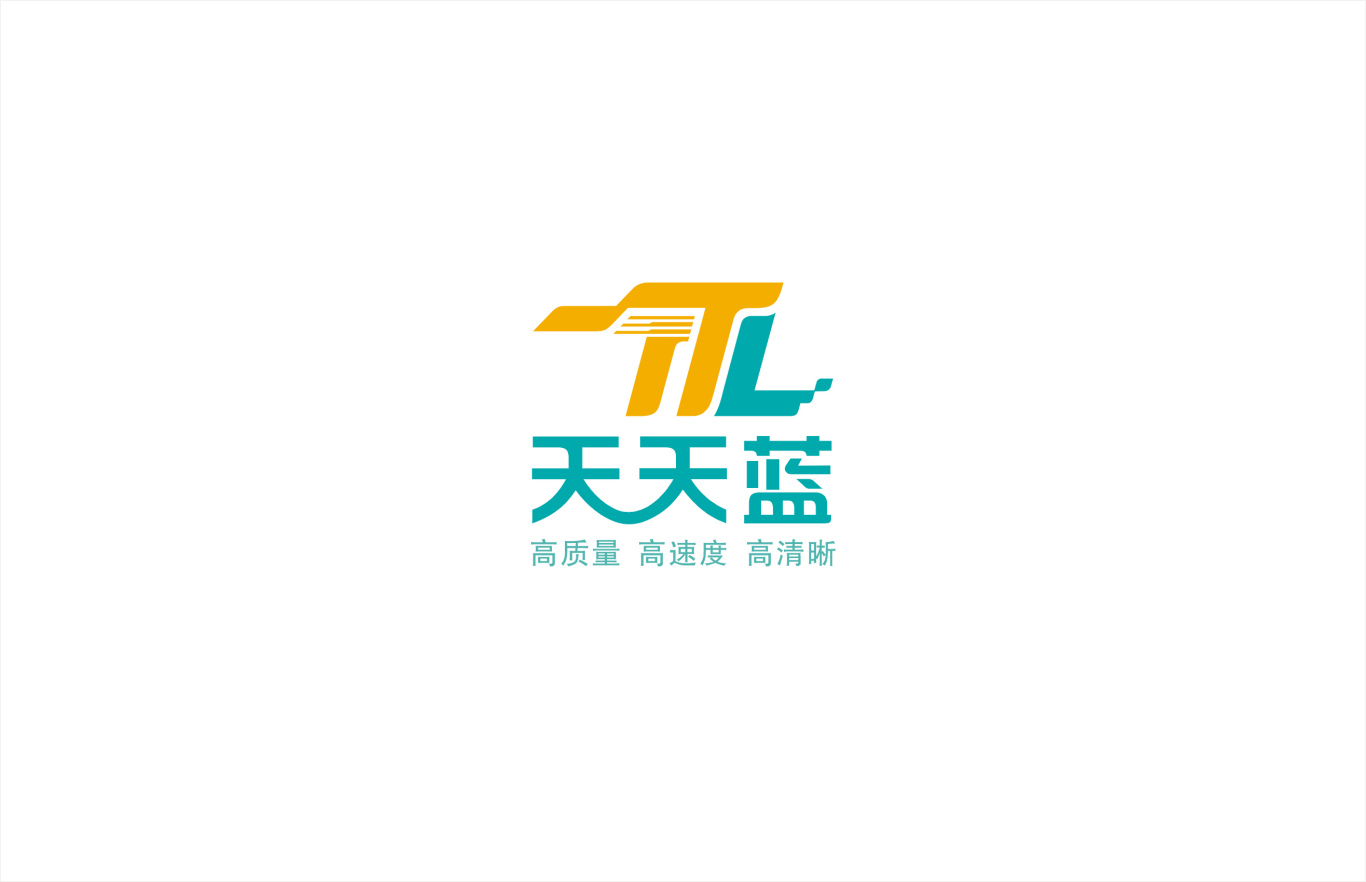 深圳天天蓝科技公司标志设计图0