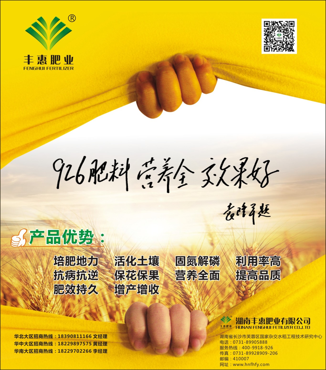 湖南丰惠肥业报纸海报设计图2