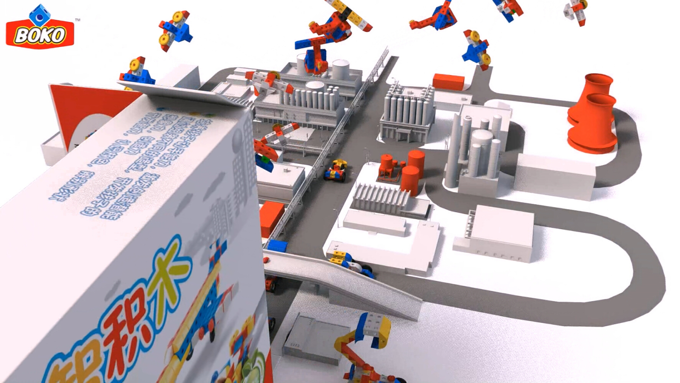 积木玩具三维动画宣传片图2