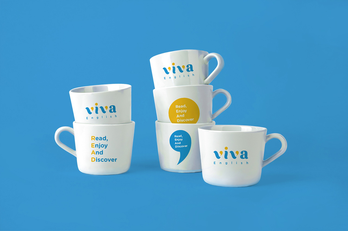 英语阅读培训机构 VIVA English 品牌设计图5