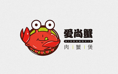 肉蟹煲logo设计