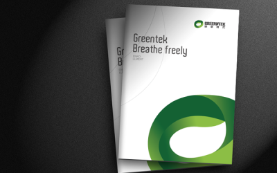 绿卓集团空气净化器画册设计