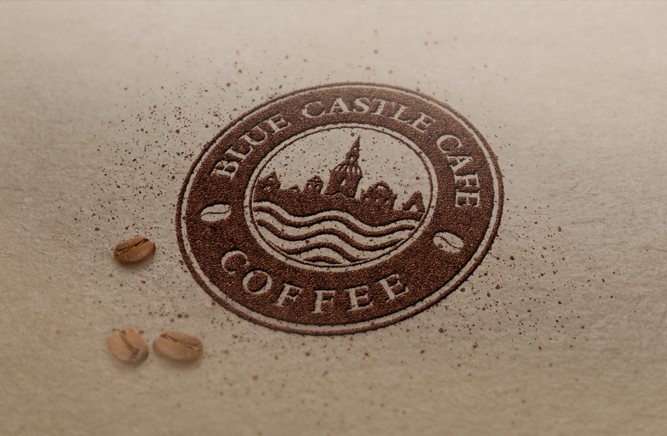 蓝堡咖啡品牌logo设计图8