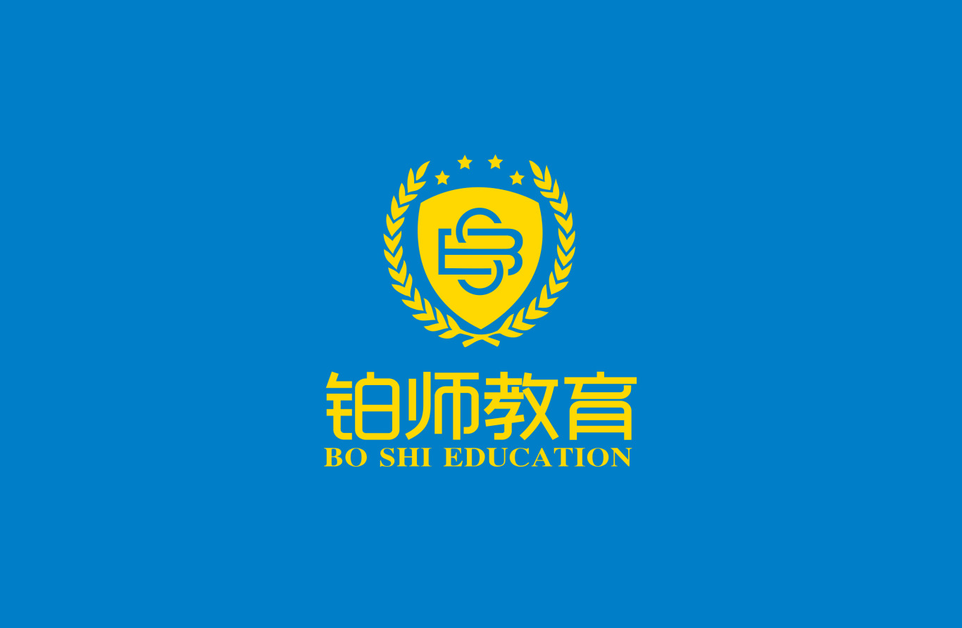铂师教育logo及VI设计图0