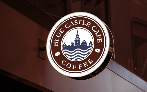 蓝堡咖啡品牌logo设计
