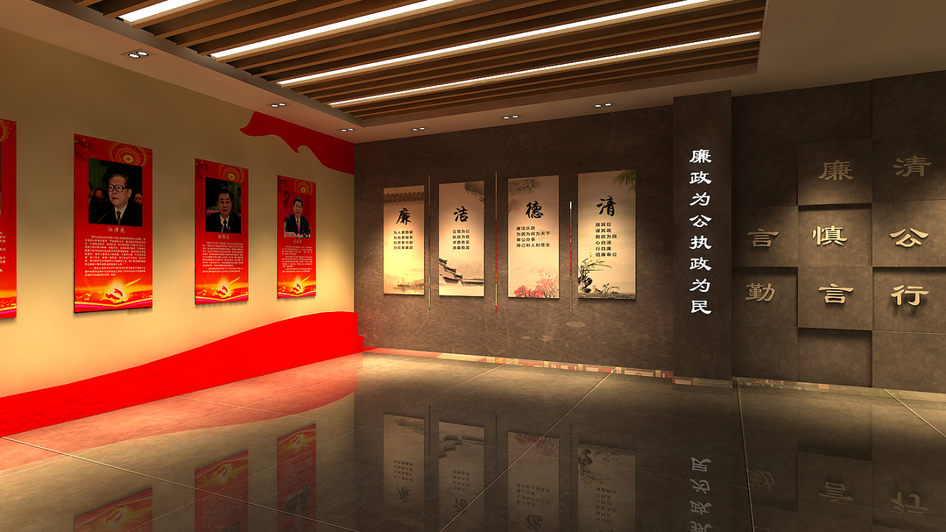 赞皇县消防大队荣誉展厅及廉政教育展厅图5