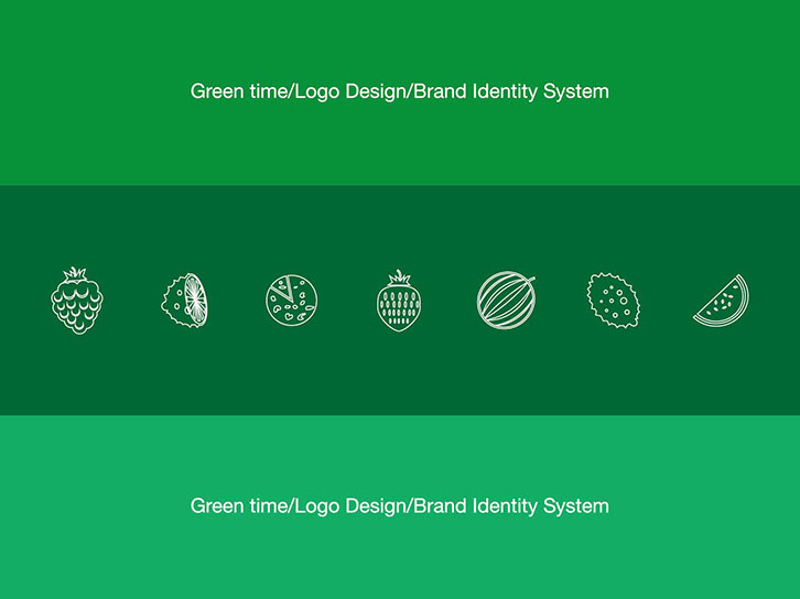绿意时间品牌logo设计图2