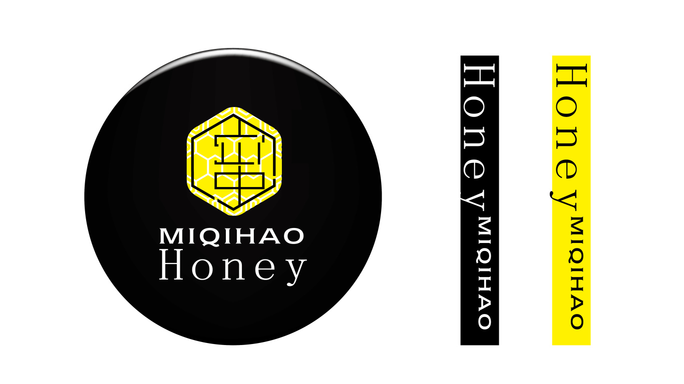 miqihao honey 品牌标志设计图1