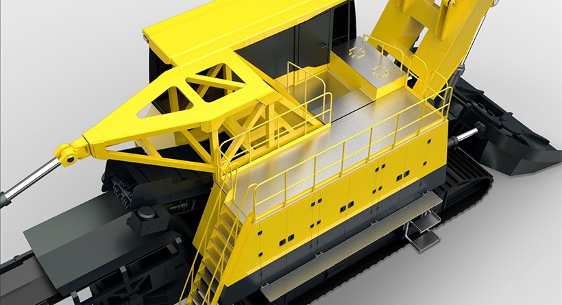  矿山机械 矿用车辆设计大型露天采矿机工业设计  产品外观设计图1