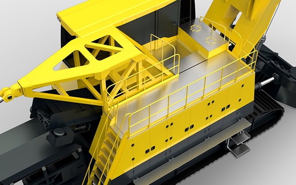  矿山机械 矿用车辆设计大型露天采矿机工业设计  产品外观设计