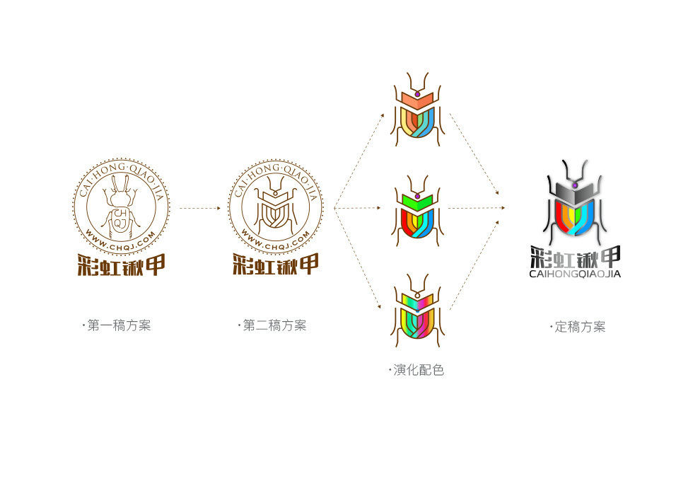 彩虹鍬甲logo設計圖5