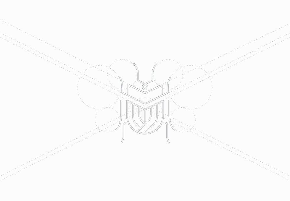 彩虹鍬甲logo設計圖2