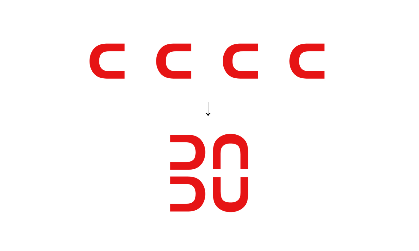 万达30周年logo设计图1