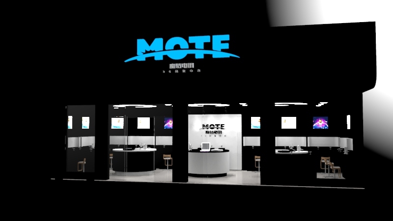 mote电讯手机连锁专卖店及其苹果代理店装修设计图0