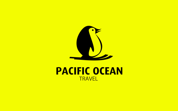 Pacific ocean 旅游公司logo设计