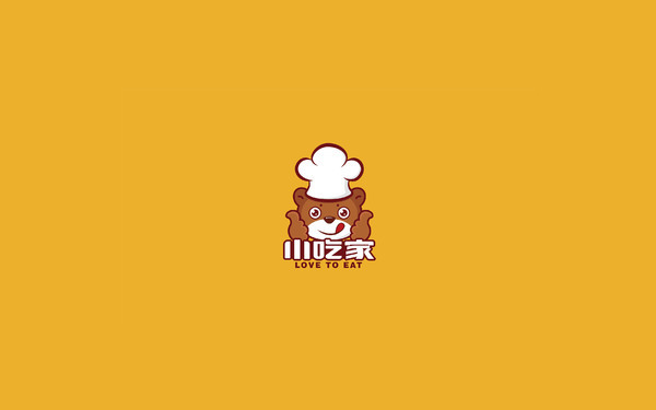 小吃家餐飲品牌logo設計方案2