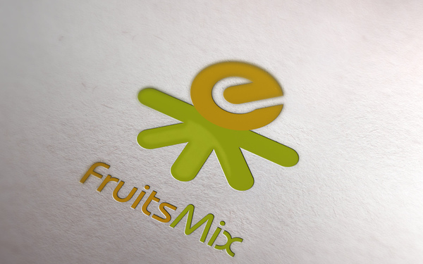 E果水果超市品牌logo設計