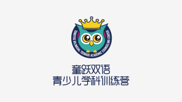 童跃双语青少儿学科训练营logo设计