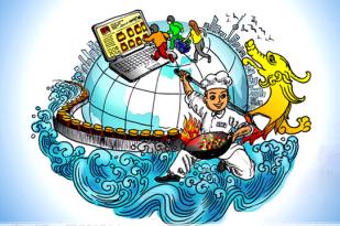 为徐州龙泽食品创作的企业故事插画图4