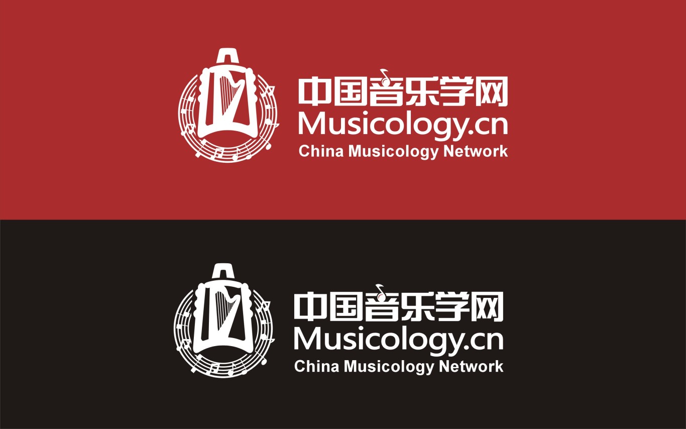 中国音乐学网LOGO设计图1