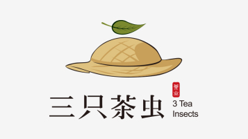 三只茶蟲品牌LOGO設計