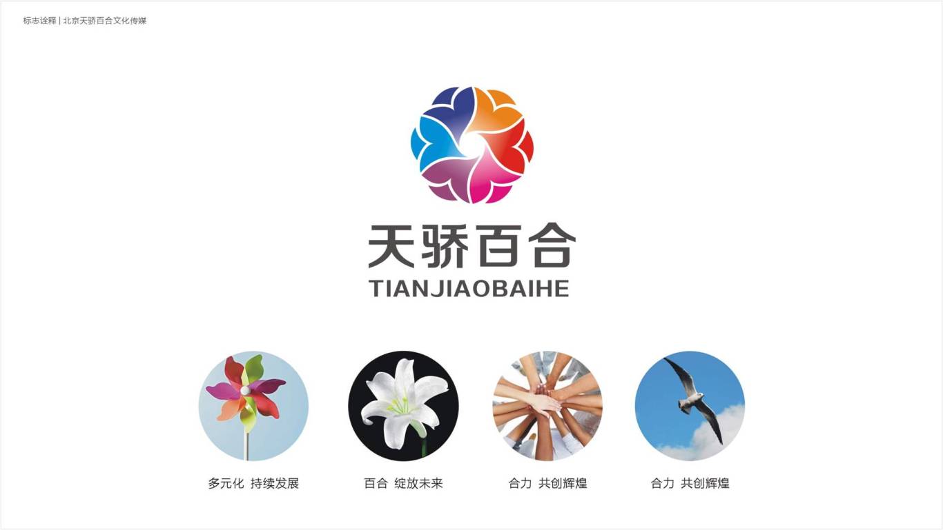北京天骄百合文化传媒有限公司标志设计图0