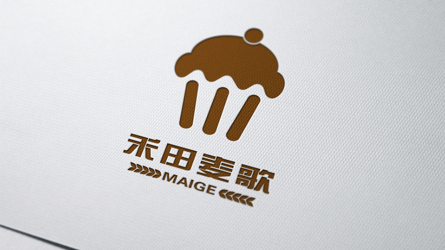 禾田麦歌甜品店logo设计图2