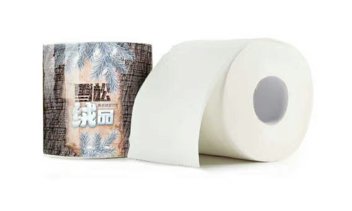 雪松绒品高档纸巾包装设计图3