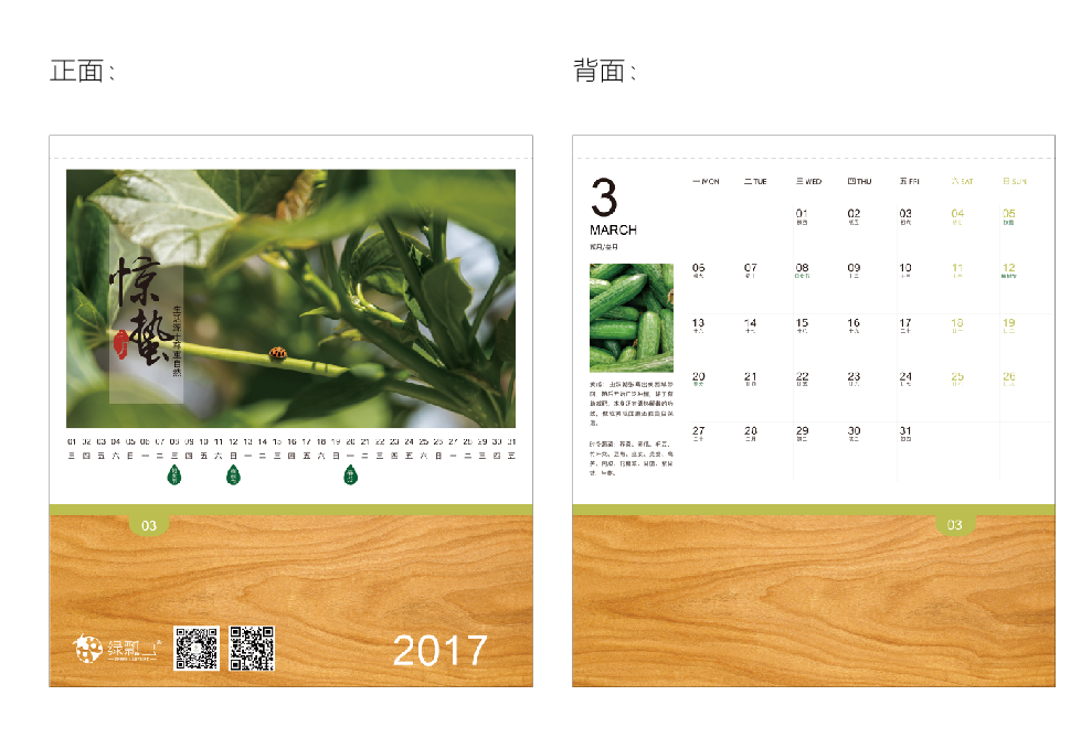 绿瓢虫2017台历设计方案图4