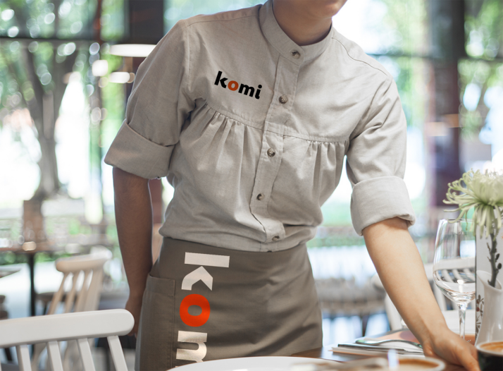  komi海鲜牛排自助餐厅 品牌logo设计图9