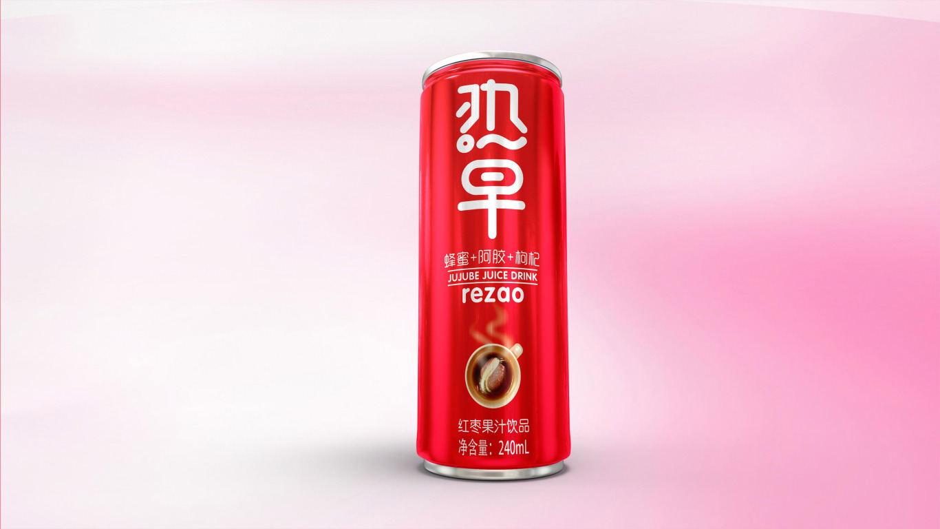 “热早”红枣汁饮料品牌包装设计图4