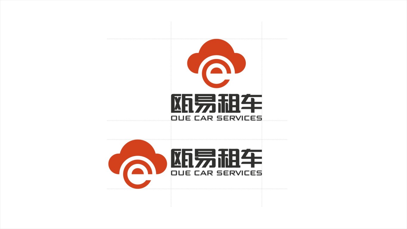 温州瓯易租车互联网租车品牌标志设计图2