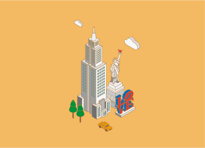 城市系列插画设计图2